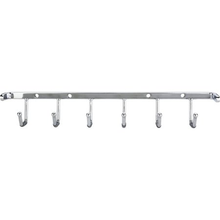 HARDWARE RESOURCES Polished Chrome Screw-Mount Belt Rack 296B-PC